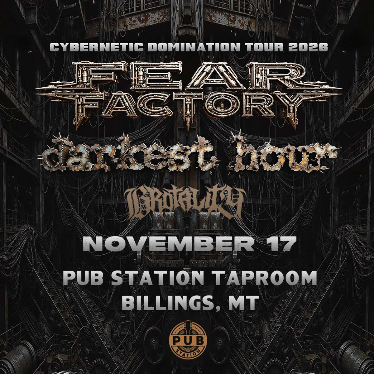 Fear Factory with special guests Darkest Hour and Brotality