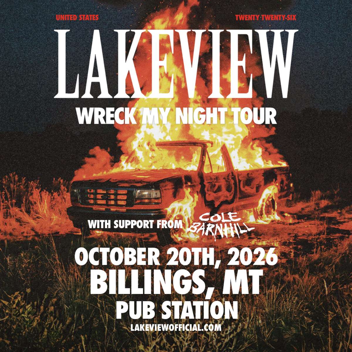 LAKEVIEW – WRECK MY NIGHT TOUR