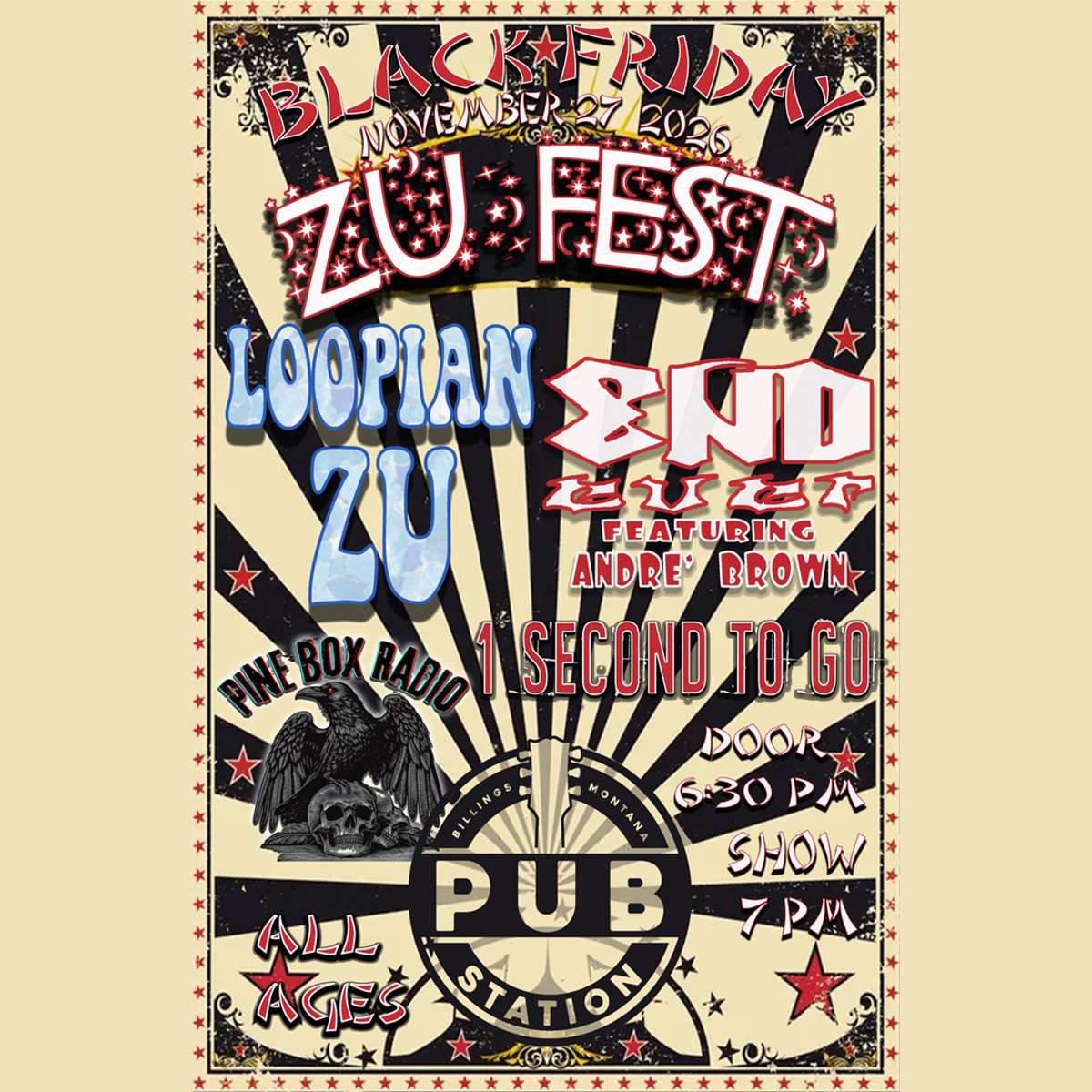 Zu Fest: Loopian Zu, END ever, 1 Second To Go, and Pine Box Radio